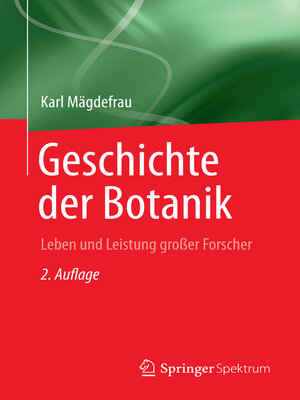 cover image of Geschichte der Botanik